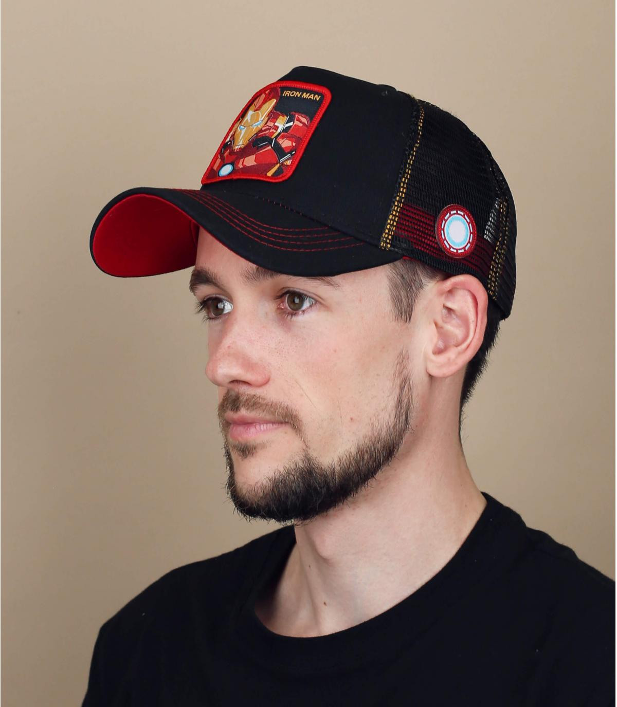 zwarte Iron man trucker Trucker Iron Man